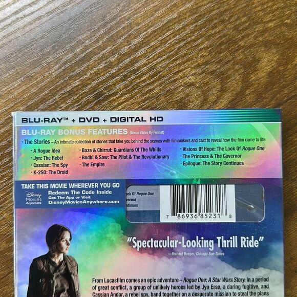 Rogue One: A Star Wars Story Blu-ray, 2016 FELICITY JONES NEW The Force Awakens - Picture 8 of 8